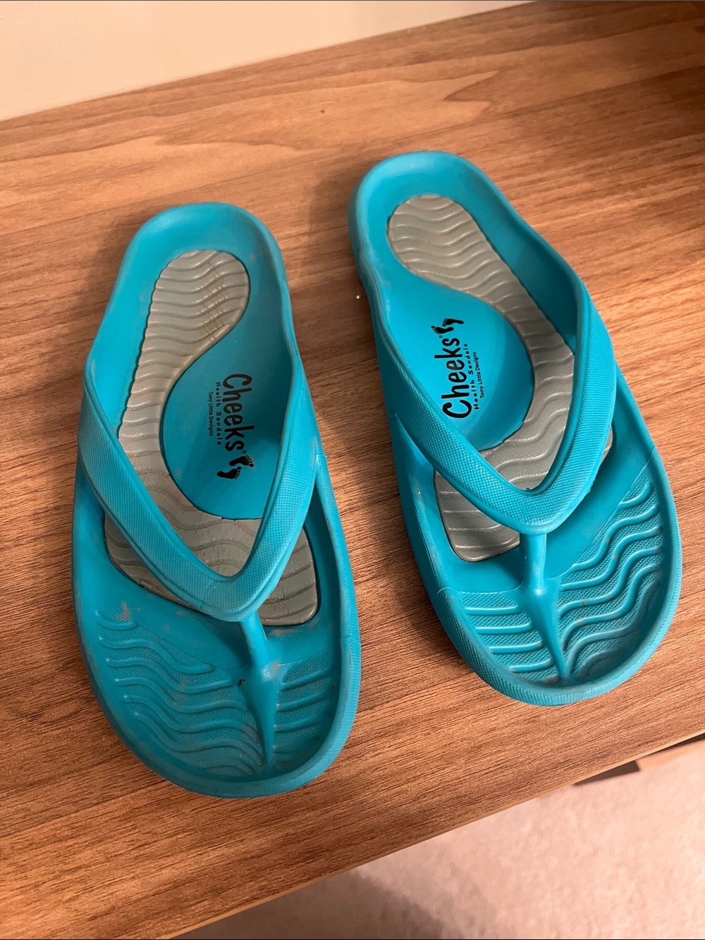 Cheeks Teal Women's Comfort Flip Flop Sandals